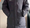 鴨鴨（YAYA）王一博同款冰殼零下20度羽絨服男女長(cháng)款過(guò)膝極寒加厚保暖東北外套 青光黑【王一博力薦】 M 170/88A 曬單實(shí)拍圖