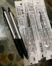 百樂(lè )（PILOT） 中性筆BXRT-V5開(kāi)拓王按動(dòng)針管0.5mm學(xué)生黑筆大容量水筆簽字筆 黑色筆芯-12支 曬單實(shí)拍圖