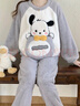 睡衣女冬季珊瑚絨加厚韓版可愛(ài)卡通學(xué)生套裝冬天女士家居服 YSD-US2211 L (建議100-115斤) 曬單實(shí)拍圖