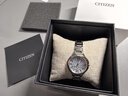 西鐵城（CITIZEN）手表 送女友花語(yǔ)風(fēng)吟系列光動(dòng)能休閑優(yōu)雅睿智女表  清澈藍盤(pán)女表EP5991-57D 曬單實(shí)拍圖