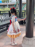 迪士尼（Disney）童裝洛麗塔公主裙女童夏季連衣裙2025新款白雪裙子兒童生日禮服裙 單件裙子+發(fā)箍 90 建議1~2歲（80-90cm） 曬單實(shí)拍圖