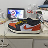 Jordan七夕禮物男休閑鞋 AJ1小扣碎JORDAN 1運(yùn)動(dòng)鞋553558-081黑白橙43 曬單實(shí)拍圖