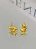 中國黃金（CHINA GOLD）狐貍黃金耳釘女足金耳飾新年情人節禮物送女朋友老婆 臻選禮盒包裝【無(wú)產(chǎn)品勿單拍】 曬單實(shí)拍圖