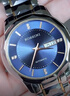羅西尼（ROSSINI）手表男自動(dòng)機械表藍盤(pán)鎢鋼帶生日禮物送男友國表商務(wù)防水 6889 曬單實(shí)拍圖