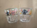 【迪士尼(Disney)正版】史迪仔玻璃杯豎紋雙節杯子高顏值水杯 星際寶貝豎紋雙節杯-藍 250ml 曬單實(shí)拍圖
