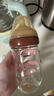 世喜新生兒防脹氣奶瓶3-7個月玻璃嬰兒仿母乳奶嘴240ml 曬單實拍圖