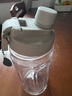 樂扣樂扣（LOCK&LOCK）帶茶隔水杯大容量戶外運動水壺帶刻度塑料杯子開學軍訓水杯 有氧杯-白色- 1500ml 曬單實拍圖