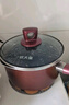 炊大皇（COOKER KING） 奶鍋不粘鍋湯鍋泡面鍋煮奶鍋寶寶輔食鍋電磁燃氣煤氣灶明火通用 溢彩不粘奶鍋 18cm 曬單實(shí)拍圖