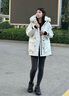 波司登極寒鵝絨大毛領(lǐng)25年冬季羽絨服女修身短款極寒加厚連帽外套 曬單實(shí)拍圖
