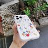 殼韻 米奇適用蘋果16promax手機殼新款iPhone15promax磨砂14卡通可愛13個性創(chuàng)意12全包防摔硅膠保護套 白色[寫字米奇]磨砂彩銀 iPhone16pro 曬單實拍圖