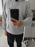 阿迪達斯 （adidas）NEO衛衣男裝女裝春季新款運動(dòng)服連帽休閑套頭衫IK2456 灰色 L 曬單實(shí)拍圖