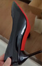 歐美黑色紅底名媛高跟鞋女細跟性感2025爆款不累腳漆皮職業(yè)單鞋女 黑色紅底 9cm 39 曬單實(shí)拍圖