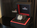 天梭（TISSOT）【官方授權(quán)店】風(fēng)度系列80機械機芯鏤空盤Nivachron游絲瑞士男表 鏤空灰盤鋼帶T127.407.11.081.00 曬單實拍圖