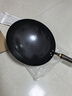三四鋼鐵鍋章丘炒菜無涂層免開鍋燃氣灶專用熟鐵家用圓底鍛打32cm 37832 曬單實拍圖