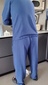 浪莎男士睡衣男春秋棉質(zhì)長(cháng)袖可外穿圓領(lǐng)套頭家居服寬松簡(jiǎn)約兩件套 曬單實(shí)拍圖