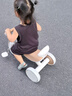 麥格萌兒童三輪車(chē)自行車(chē)1-3-6歲腳踏車(chē)帶推桿寶寶嬰兒平衡車(chē)滑行車(chē)童車(chē) 咖色【靜音輪+音樂(lè )燈光+推桿】 曬單實(shí)拍圖