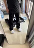 唐號（tanghao）黑色牛仔褲男款2025春秋新款百搭直筒褲美式微喇牛仔褲子休閑褲子 黑色 XL 曬單實(shí)拍圖