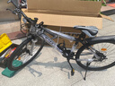 ICOLOUR山地自行車(chē)男變速單車(chē)公路賽車(chē)越野雙減震成人女學(xué)生青少年初中生 頂配版-輻條輪【黑白色】 26寸21速【身高：160-180cm】 曬單實(shí)拍圖