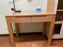 源氏木語(yǔ)實(shí)木電腦桌簡(jiǎn)約書(shū)桌原木辦公桌小戶(hù)型學(xué)習桌寫(xiě)字桌小桌子 原木色書(shū)桌(900*500*760mm) 帶抽 曬單實(shí)拍圖