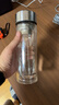 富光玻璃杯雙層 帶茶隔大容量隔熱茶杯高檔商務(wù)泡茶車載水杯透明杯子 曬單實(shí)拍圖