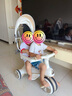 ANGI BABY兒童三輪車兒童腳踏車寶寶三輪車帶剎車手推車輕便遛娃神器 【旗艦款】 卡其棕 六一兒童節(jié)禮物兒童三輪車手推車 曬單實(shí)拍圖