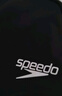 速比濤（Speedo）舒適透氣速干游泳布帽高彈不勒頭游泳訓(xùn)練裝備 黑色 曬單實(shí)拍圖
