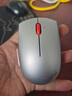 ThinkPad 聯(lián)想thinkplus小黑紅點(diǎn)無(wú)線(xiàn)鼠標 筆記本電腦辦公鼠標 雙模-無(wú)線(xiàn)藍牙鼠標（隕石銀） 曬單實(shí)拍圖