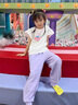 班納班納女童褲子春秋款2025新款運動(dòng)褲童裝衛褲兒童秋裝女孩童裝 草莓K_右下粉 120 曬單實(shí)拍圖