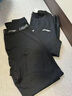李寧緊身衣褲運(yùn)動(dòng)套裝男健身服速干高彈內(nèi)衣籃球打底衣跑步訓(xùn)練服吸濕 黑色緊身長袖長褲套裝 L （175） 曬單實(shí)拍圖