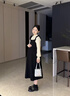 愛(ài)莉安娜孕婦裝秋季新品假兩件飛飛袖孕婦針織毛衣連衣裙 圖片色 L 曬單實(shí)拍圖