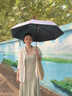 左都（ZUODU）全自動(dòng)遮陽(yáng)傘防曬防紫外線(xiàn)黑膠太陽(yáng)傘晴雨兩用男女折疊防回彈雨傘 【冷霧紫】收傘防回彈+專(zhuān)業(yè)防曬 曬單實(shí)拍圖