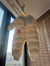 巴拉巴拉童裝嬰兒連體衣寶寶冬裝外出羽絨服服連帽鵝絨萌男童女童 奶白10501-白鵝絨 90 cm 曬單實(shí)拍圖