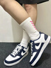 耐克男子低幫板鞋秋季運動鞋官方NIKE COURT VISION LOW HM9862 400深藏青/白 42.5 曬單實拍圖