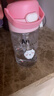 膳魔師（THERMOS）兒童夏季水杯chiikawa便攜吸管杯吉伊杯套暢吸提手學(xué)生杯上學(xué)BBSD 曬單實(shí)拍圖