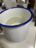 拜杰搪瓷杯鐵杯子搪瓷缸水杯復古老式帶蓋鐵茶缸子大容量1200ml  曬單實(shí)拍圖