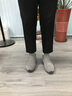 公羊東北雪地靴男加絨加厚保暖高幫男鞋戶(hù)外防滑防寒運動(dòng)棉鞋男馬丁靴 灰色 加絨 41 皮鞋碼 曬單實(shí)拍圖