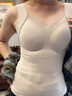 阪織屋【帶胸墊可外穿】純羊毛貼片保暖內衣女士文胸背心秋冬季內搭一體 曬單實(shí)拍圖