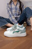 李寧女鞋子板鞋潮流時(shí)尚新款經(jīng)典女士學(xué)生運動(dòng)鞋厚底增高百搭休閑旅游 云霧白/水灰綠 38 曬單實(shí)拍圖
