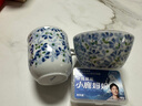 千代源光峰小藍芽早餐杯麥片杯陶瓷咖啡燕麥杯子日本進口家用馬克杯水杯 小藍芽早餐杯 曬單實拍圖