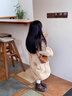 奧特曼童裝兒童棉服女童外套冬季2025新款洋氣中大童女孩保暖長款棉襖 卡其色 120 建議110-120cm6-7歲 曬單實拍圖