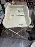 babycare尿布臺多功能可折疊新生兒護理臺撫觸洗澡便攜嬰兒床-溫特綠 曬單實(shí)拍圖