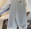 班杰威爾嬰兒衣服春秋季夾棉連體衣寶寶保暖哈衣爬服 保暖藍熊2件套 80碼 曬單實(shí)拍圖