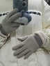 京小米森活秋冬季羊毛手套女加絨加厚冬天戶(hù)外騎車(chē)防風(fēng)觸屏保暖防寒羊絨手套 德國品質(zhì)純羊絨 灰色 均碼 曬單實(shí)拍圖