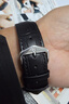 海奕施奧地利海奕施 薄款鱷魚(yú)紋牛皮表帶 男女表帶經(jīng)典款 102028 黑色-銀扣：長(cháng)M+碼 表耳20mm-表扣18mm 曬單實(shí)拍圖