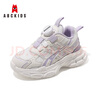 ABC KIDS兒童運(yùn)動(dòng)鞋春秋網(wǎng)面透氣時(shí)尚休閑紐扣男女童跑步鞋3150PY白紫34 曬單實(shí)拍圖