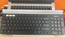 羅技（Logitech）時(shí)尚系列K780無(wú)線(xiàn)藍(lán)牙鍵盤(pán) 辦公鍵盤(pán) 手機(jī)Mac 平板iPad鍵盤(pán)雙模 筆記本電腦鍵盤(pán)薄膜 帶支架多設(shè)備 K780黑色 曬單實(shí)拍圖