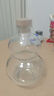 新款創(chuàng  )意葫蘆白酒瓶玻璃泡酒瓶紅酒果酒瓶分裝一斤裝冷萃瓶空酒瓶 1500ml（木蓋） 曬單實(shí)拍圖