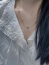 伊燦四葉草彩色鋯石項鏈女2025新款爆款鎖骨鏈輕奢小眾高級感頸鏈配飾 四葉草彩色鋯石項鏈 曬單實(shí)拍圖