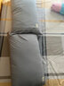 無印良品A類全棉枕套100%純棉枕套枕巾48x74cm一對裝 淺藍(lán)灰 曬單實(shí)拍圖