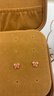 六福珠寶18K金蝴蝶鎏彩工藝耳釘耳飾送禮  GEKTBE0004R 總重0.80克配硅膠耳堵 曬單實(shí)拍圖